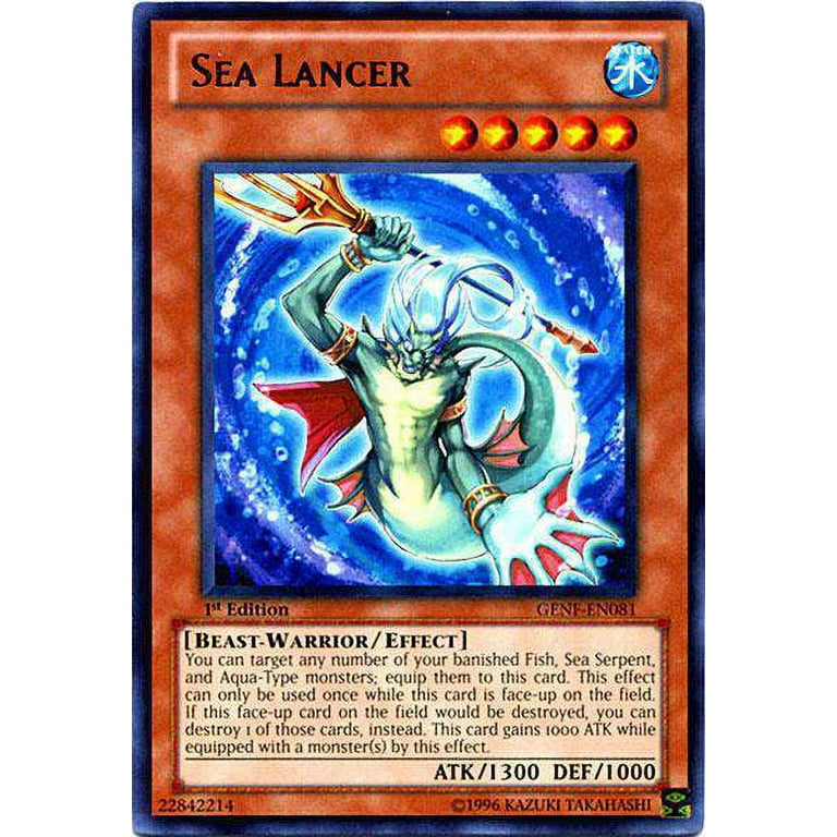 YuGiOh Generation Force Rare Sea Lancer GENF-EN081 - Walmart.com