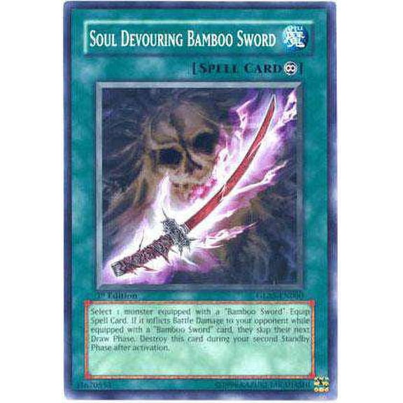 YuGiOh Gladiator's Assault Common Soul Devouring Bamboo Sword GLAS-EN060