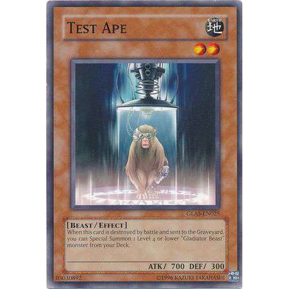 YuGiOh Gladiator's Assault Common Test Ape GLAS-EN025