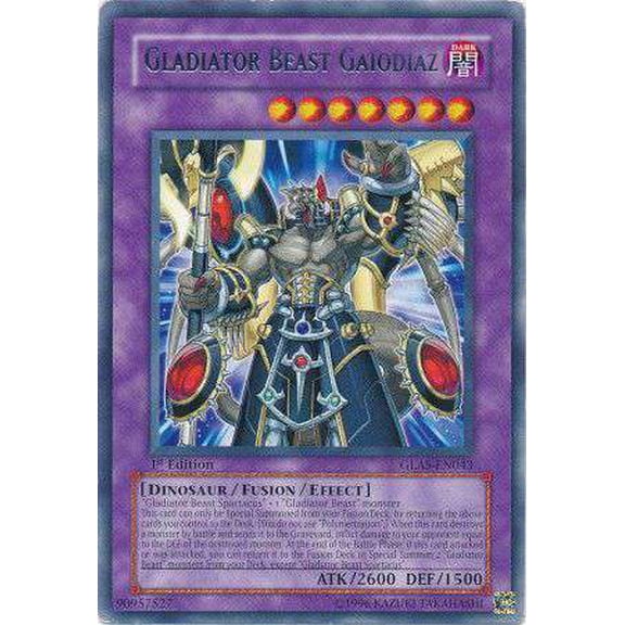 YuGiOh GX Gladiator's Assault Rare Gladiator Beast Gaiodiaz GLAS-EN043