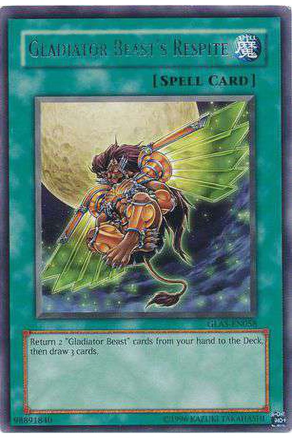 YuGiOh Gladiator's Assault Rare Gladiator Beast's Respite GLAS-EN058