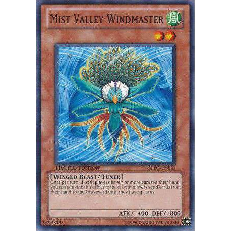 yugioh mist valley cards Gold Series 3 Common 2010 Windmaster GLD3-EN033 you can return 1 face Mist Valley Shaman - Hidden