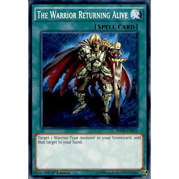 YuGiOh HERO Strike Structure Deck Common The Warrior Returning Alive SDHS-EN033