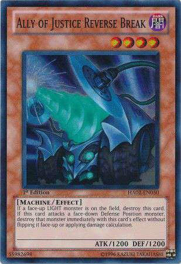 YuGiOh Hidden Arsenal 2 Super Rare Ally of Justice Reverse Break HA02-EN050 YuGiOh Hidden Arsenal 2 Super Rare Ally of Justice Reverse Break HA02-EN050