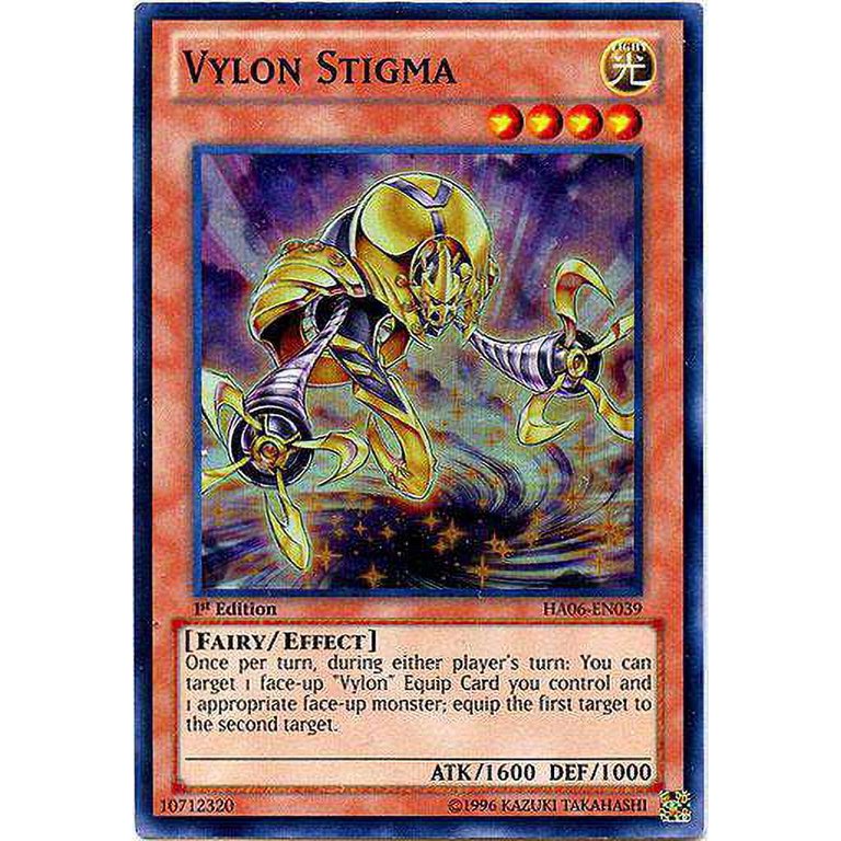 YuGiOh Hidden Arsenal 6 Omega XYZ Super Rare Vylon Stigma HA06 EN039