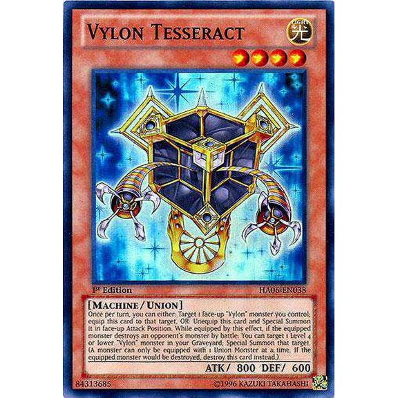 YuGiOh Hidden Arsenal 6: Omega XYZ Super Rare Vylon Tesseract HA06-EN038