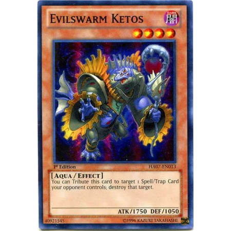 YuGiOh Hidden Arsenal 7: Knight of Stars Super Rare Evilswarm Ketos HA07-EN013