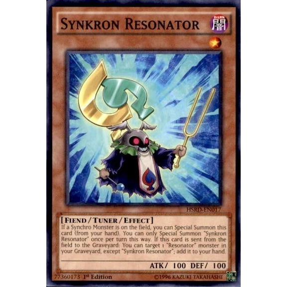 YuGiOh High-Speed Riders Common Synkron Resonator HSRD-EN017