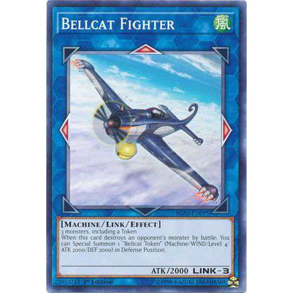 YuGiOh Ignition Assault Common Bellcat Fighter IGAS-EN095