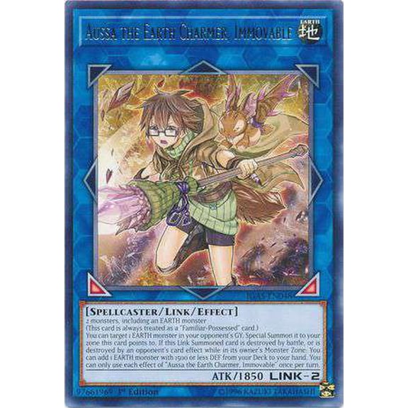 YuGiOh Ignition Assault Rare Aussa the Earth Charmer, Immovable IGAS-EN048