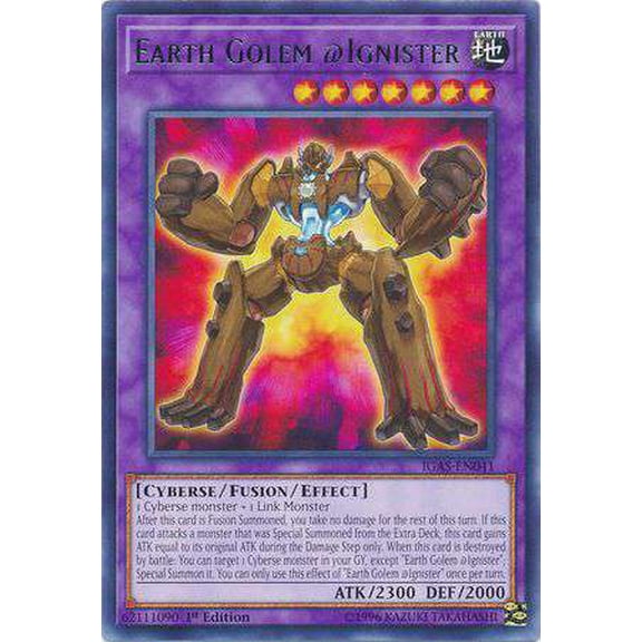 YuGiOh Ignition Assault Rare Earth Golem @Ignister IGAS-EN041