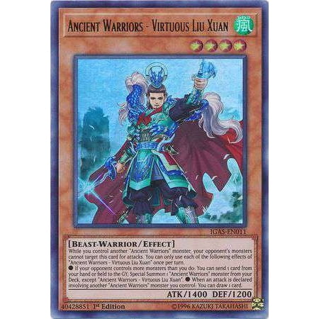 YuGiOh Ignition Assault Ultra Rare Ancient Warriors - Virtuous Liu Xuan IGAS-EN011