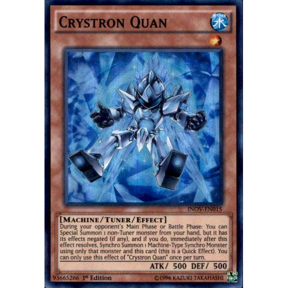 YuGiOh Invasion: Vengeance Super Rare Crystron Quan INOV-EN015