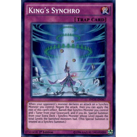 YuGiOh Invasion: Vengeance Super Rare King's Synchro INOV-EN067