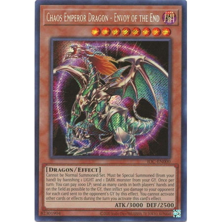YuGiOh Invasion of Chaos 25th Anniversary Secret Rare Chaos Emperor Dragon - Envoy of the End IOC-EN000