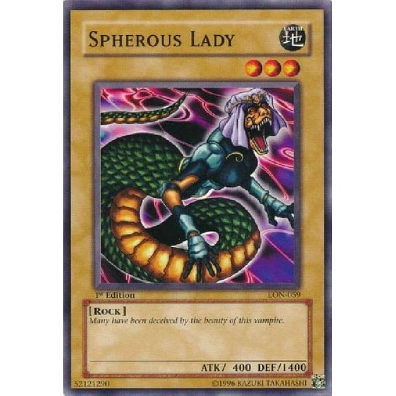 YuGiOh Labyrinth of Nightmare Common Spherous Lady LON-059 [1st Edition]