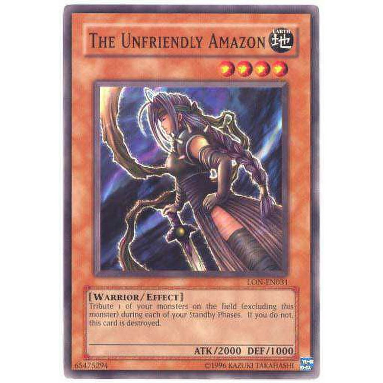 YuGiOh Labyrinth of Nightmare Common The Unfriendly Amazon