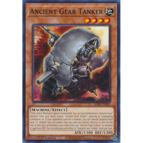 YuGiOh Legacy of Destruction Common Ancient Gear Tanker LEDE-EN007