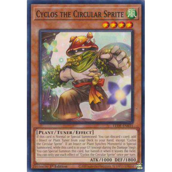 YuGiOh Legacy of Destruction Common Cyclos the Circular Sprite LEDE-EN031