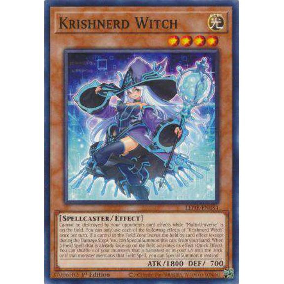 YuGiOh Legacy of Destruction Common Krishnerd Witch LEDE-EN084