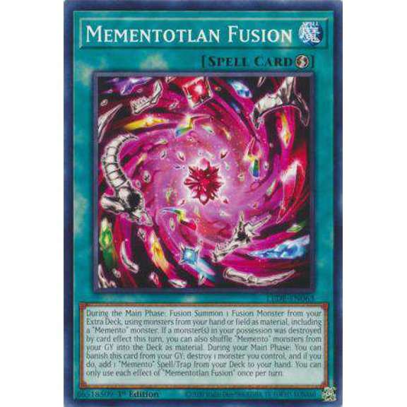 YuGiOh Legacy of Destruction Common Mementotlan Fusion LEDE-EN063