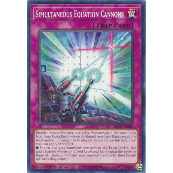 YuGiOh Legacy of Destruction Common Simultaneous Equation Cannons LEDE-EN080