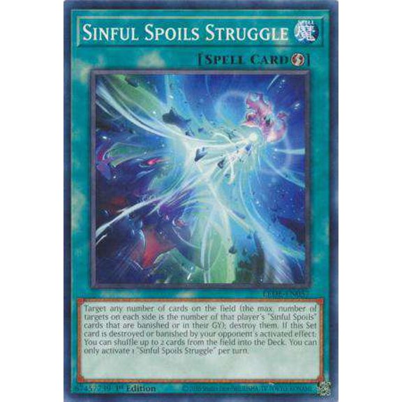 YuGiOh Legacy of Destruction Common Sinful Spoils Struggle LEDE-EN057
