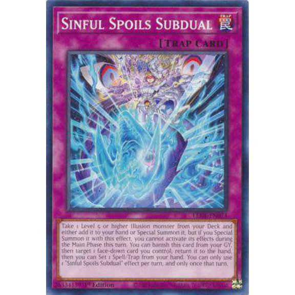YuGiOh Legacy of Destruction Common Sinful Spoils Subdual LEDE-EN074