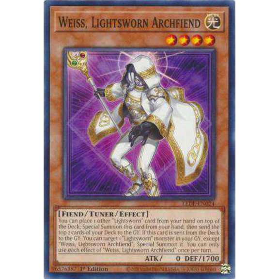 YuGiOh Legacy of Destruction Common Weiss, Lightsworn Archfiend LEDE-EN024