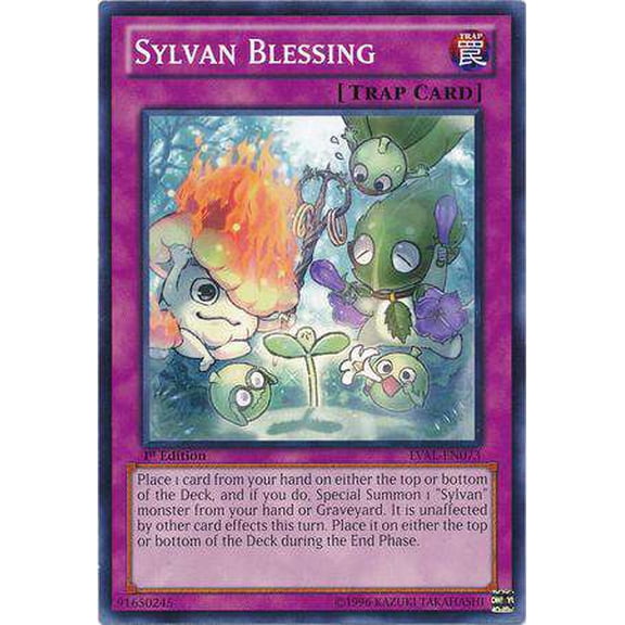 YuGiOh Legacy of the Valiant Common Sylvan Blessing LVAL-EN073