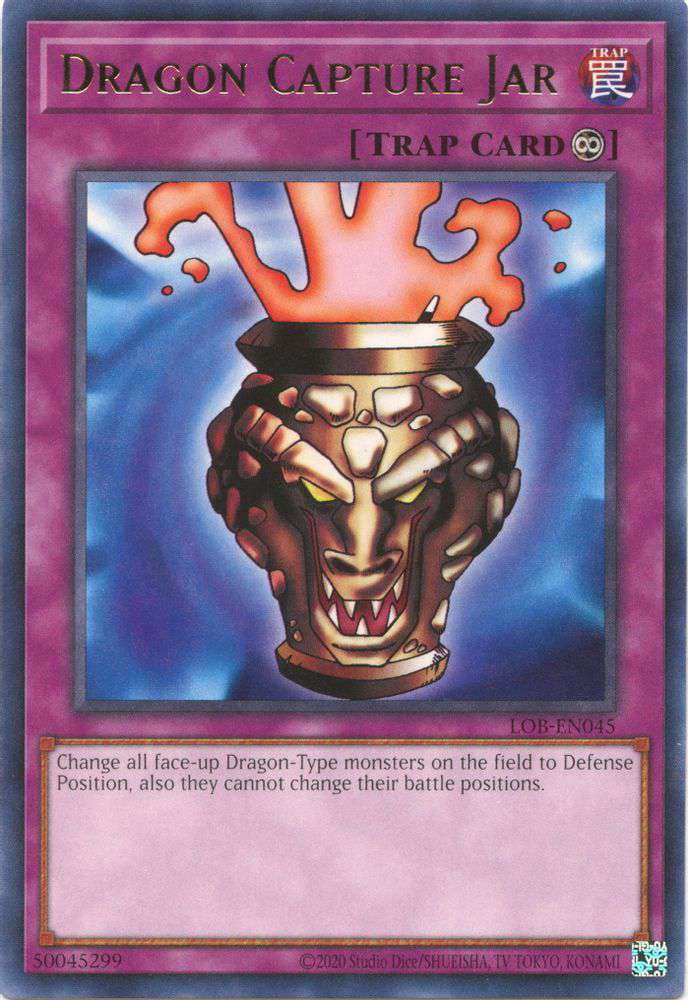 YuGiOh Legend of Blue Eyes White Dragon 25th Anniversary Rare Dragon  Capture Jar LOB-EN045 - Walmart.com