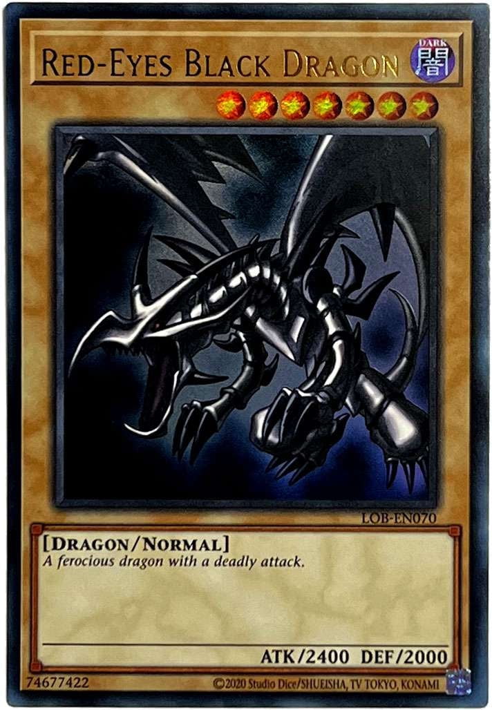 Konami YuGiOh Legend of Blue Eyes White Dragon, 25th Anniversary, Ultra  Rare Red-Eyes B. Dragon - Walmart.com