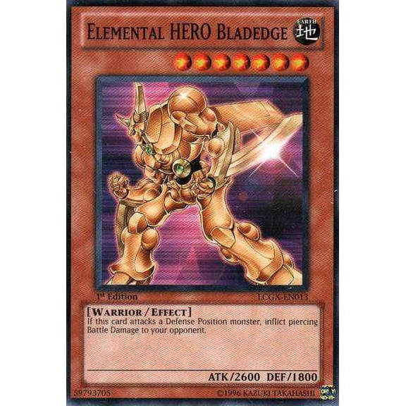 YuGiOh Legendary Collection 2 Common Elemental HERO Bladedge LCGX-EN013