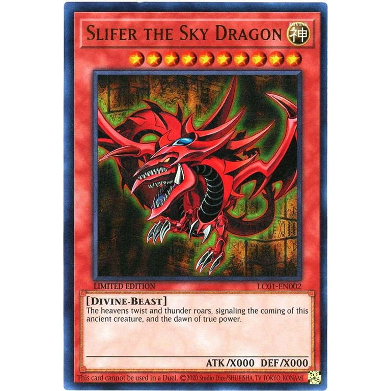 YuGiOh Legendary Collection 25th Anniversary Edition Slifer the Sky Dragon Egyptian  God Single Card - Walmart.com