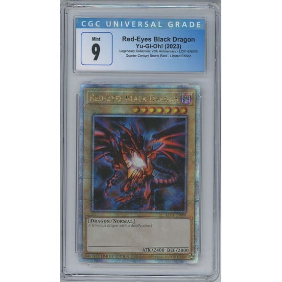YuGiOh Legendary Collection 25th Anniversary Edition Ultra Rare The Winged Dragon of Ra Egyptian God Single Card (CGC 9)