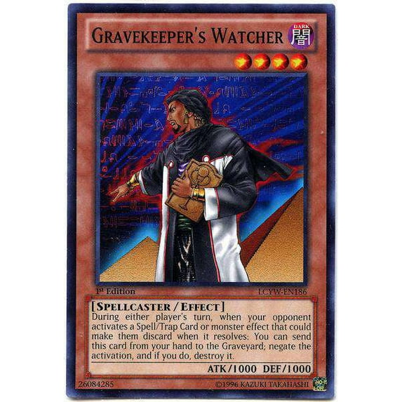 YuGiOh Legendary Collection 3 Common Gravekeeper's Watcher LCYW-EN186