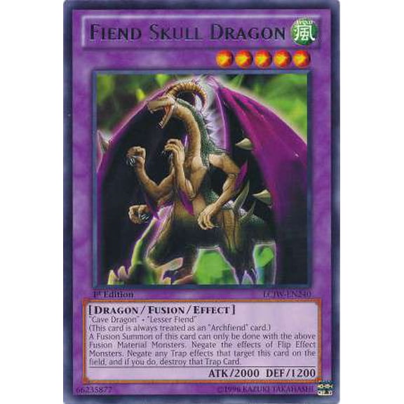 YuGiOh Legendary Collection 4: Joey's World Rare Fiend Skull Dragon LCJW-EN240