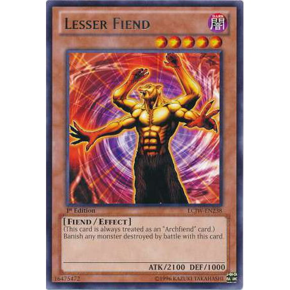 YuGiOh Legendary Collection 4: Joey's World Rare Lesser Fiend LCJW-EN238
