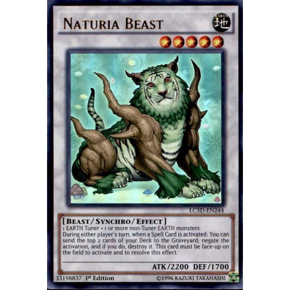 YuGiOh Legendary Collection Mega Pack Ultra Rare Naturia Beast LC5D-EN244