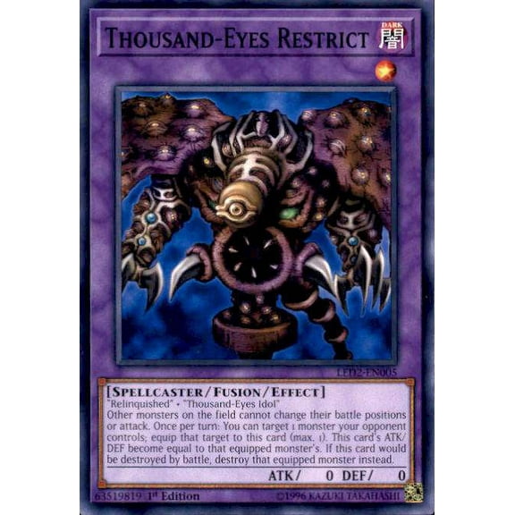 YuGiOh Legendary Duelists: Ancient Millennium Common Thousand-Eyes Restrict LED2-EN005