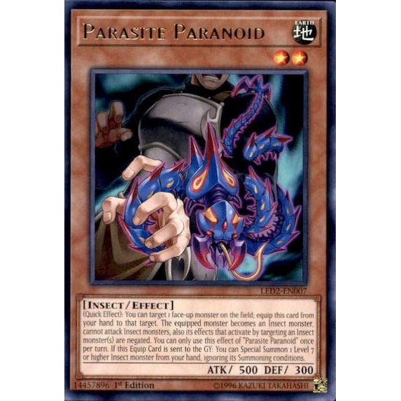 YuGiOh Legendary Duelists: Ancient Millennium Rare Parasite Paranoid LED2-EN007