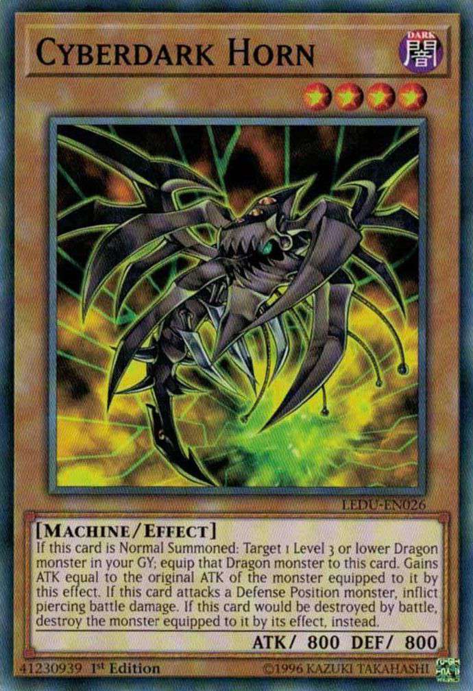 yugioh cyberdark cards Horn Card Profile : Official Yu-Gi-Oh! Site add 1 Power Bond from your Deck to your hand YuGiOh Legendary Duelists Common Cyberdark