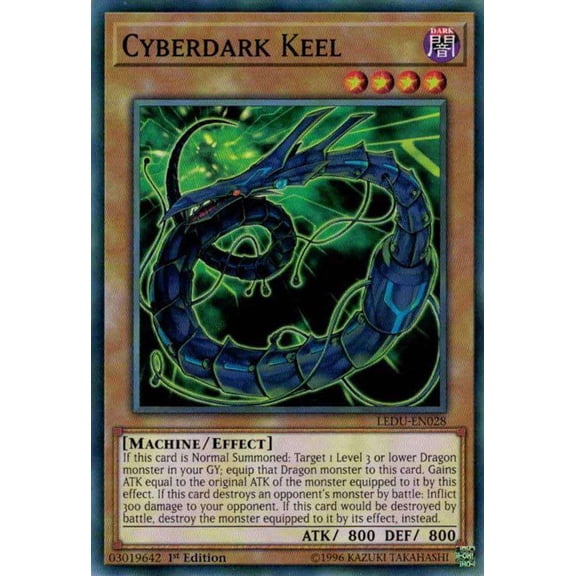 YuGiOh Legendary Duelists Common Cyberdark Keel LEDU-EN028