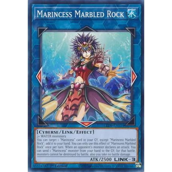 YuGiOh Legendary Duelists Duels From The Deep Common Marincess Marbled Rock LED9-EN054