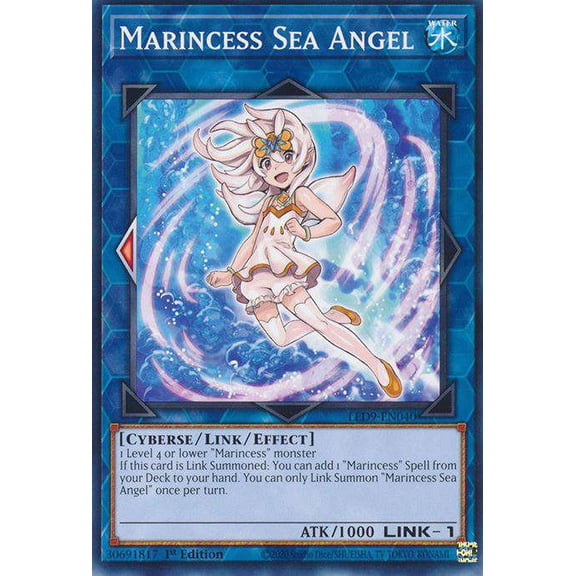 YuGiOh Legendary Duelists Duels From The Deep Common Marincess Sea Angel LED9-EN040