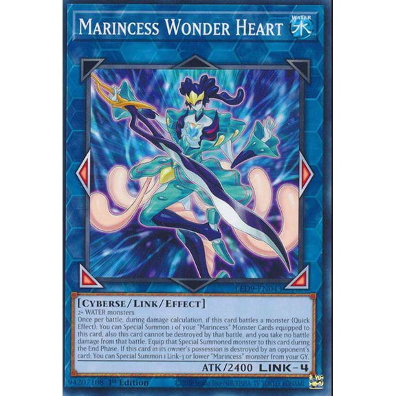 YuGiOh Legendary Duelists Duels From The Deep Common Marincess Wonder Heart LED9-EN043