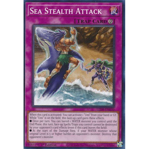 YuGiOh Legendary Duelists Duels From The Deep Common Sea Stealth Attack LED9-EN030