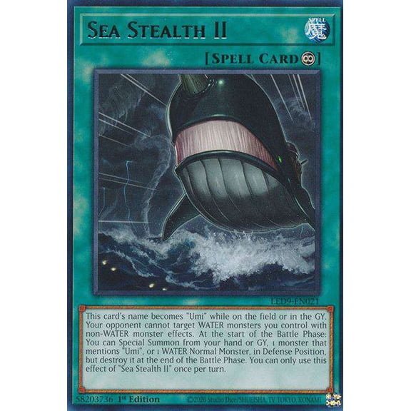 YuGiOh Legendary Duelists Duels From The Deep Rare Sea Stealth II LED9-EN021