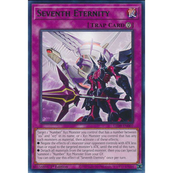 YuGiOh Legendary Duelists Duels From The Deep Rare Seventh Eternity LED9-EN007