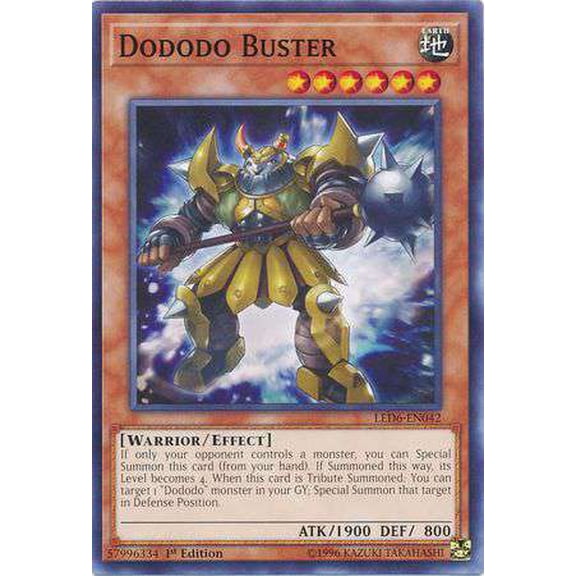 YuGiOh Legendary Duelists: Magical Hero Common Dododo Buster LED6-EN042
